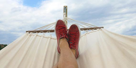 Relaxing on a Hammock